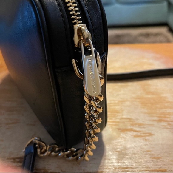 MICHAEL Michael Kors Black Leather and Sequins Crossbody Bag…What a Beauty - Picture 12 of 14